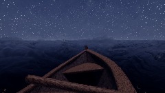 Riding a boat in the ocean