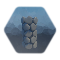 Bubbly rock pillar
