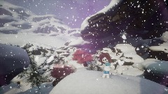 Sofy en las montañas nevadas