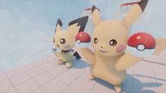 Everyone holding Pokeballs