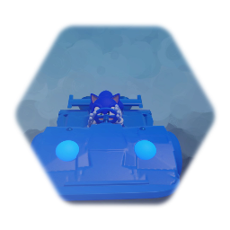 Sonic In His Sports Kart