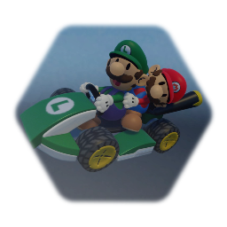 Paper Luigi's Kart