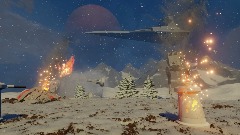 Snow Wars. Dynamic Screen saver