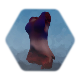 Female torso horror prop