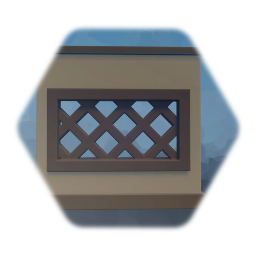 Basic Wall With Large Lattice Window