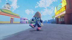 PaRappa Town Main Street - PaRappa The Rapper