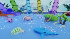 Blushy at the Waterpark