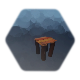 Wooden raised floor / symmetrical minecraft style