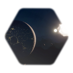 Planet at night