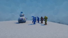 Fnaf world snow man boss fight wif toy bonnie