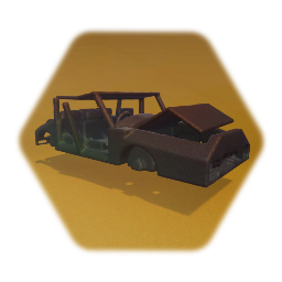 Rusty and Abandoned Jalopy Car