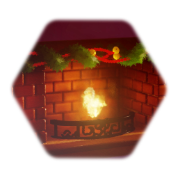 Winter Fireplace