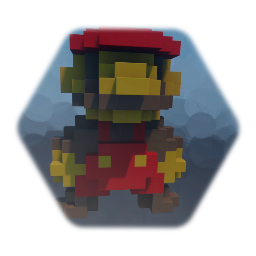 Voxel art challenge Mario example