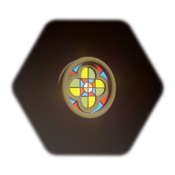 Quatrefoil Stained Glass Window - Color Style 1