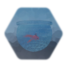 Goldfish in Glass Bowl