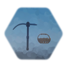 Basket and axe