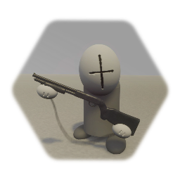 (REMIXABLE) Non-rigged Madness Combat Grunt model