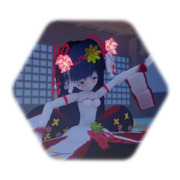 Dancing Shrine Maiden Doll