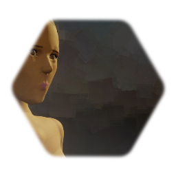 Realistic Cute  Woman Template