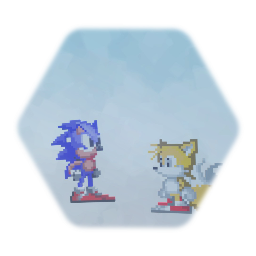 Sonic and tails pixels