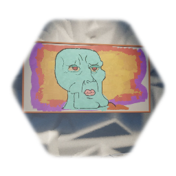Handsome Squidward Painting