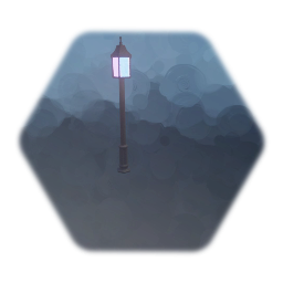 Multi-colored Lamppost