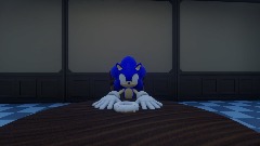 Sonic eats a donut