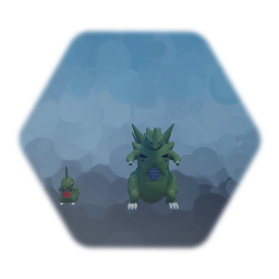 Larvitar and Tyranitar (Enemy)