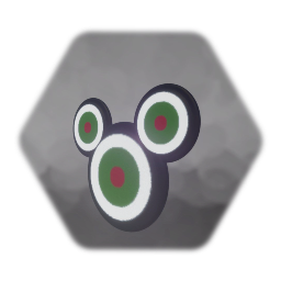 Cible sur un mur / target (version Mickey)