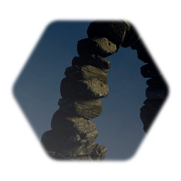 Realistic Mysterious Rock Arch