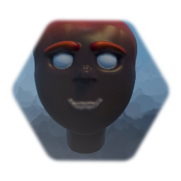 Horned Fire Woman Head