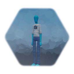 Realistic puppet with clothes