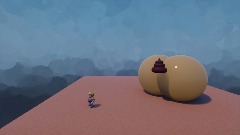 Wario suffocates in his moms poop