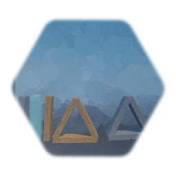 Angry imps wood stone and glass (breakable)