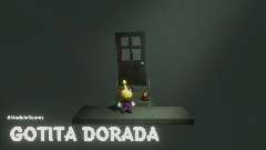 Traje elegante de Gotita dorada