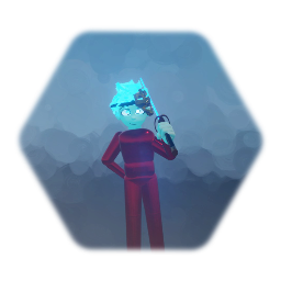 Ben with samurai suit