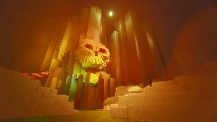 orange skull waterfalls