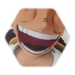 Luffy laughing