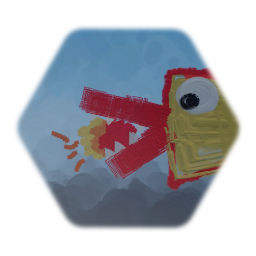 Scary dragon with fire