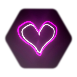 Pink heart symbol