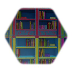 Painted Vintage Double Bookcase