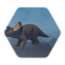 Dinosaur battle ( Triceratops )