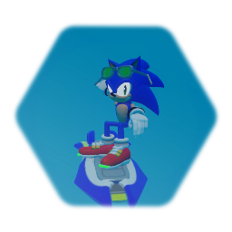 Sonic The Hedgehog (SONIC RIDERS OUTFIT)