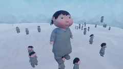 Runaway from ice age baby