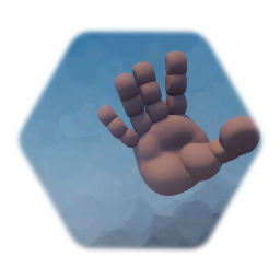 Cartoon4 finger stubby hand rigged for animation
