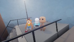 Joker Stairs But Crash Bandicoot, Sans & Sackboy Are Only There