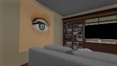 Living room and study