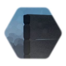 Stone wall W pillars