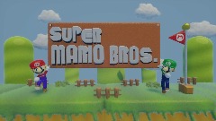 SUPER MARIO BROS: Title screen