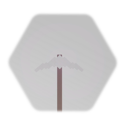 Minecraft movie iron pickaxe.